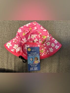 BaBy BanZ Pink Floral UV Bucket Hat for Kids